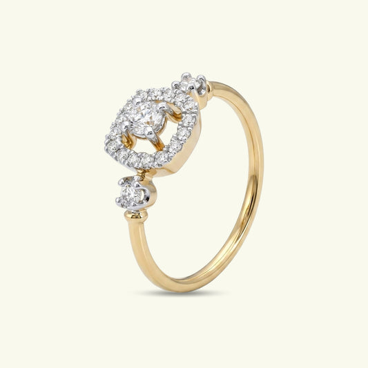 Noel Halo Diamond Ring