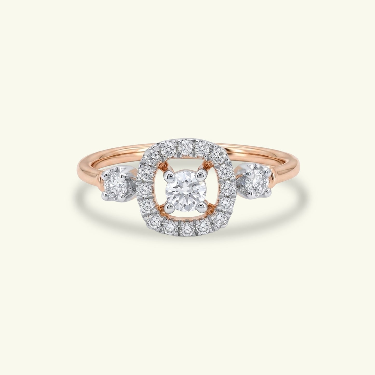 Noel Halo Diamond Ring