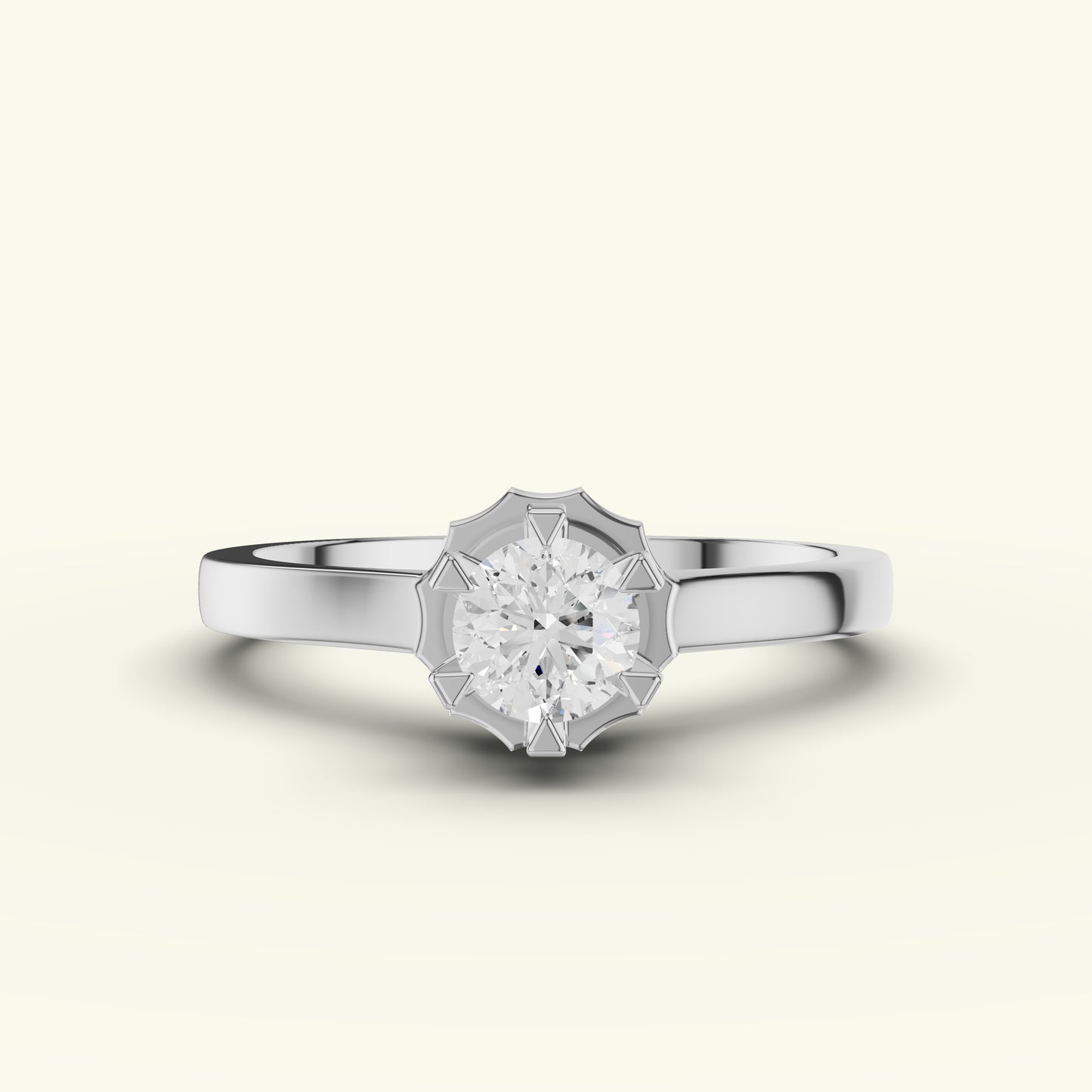 Cael Solitaire Diamond Ring