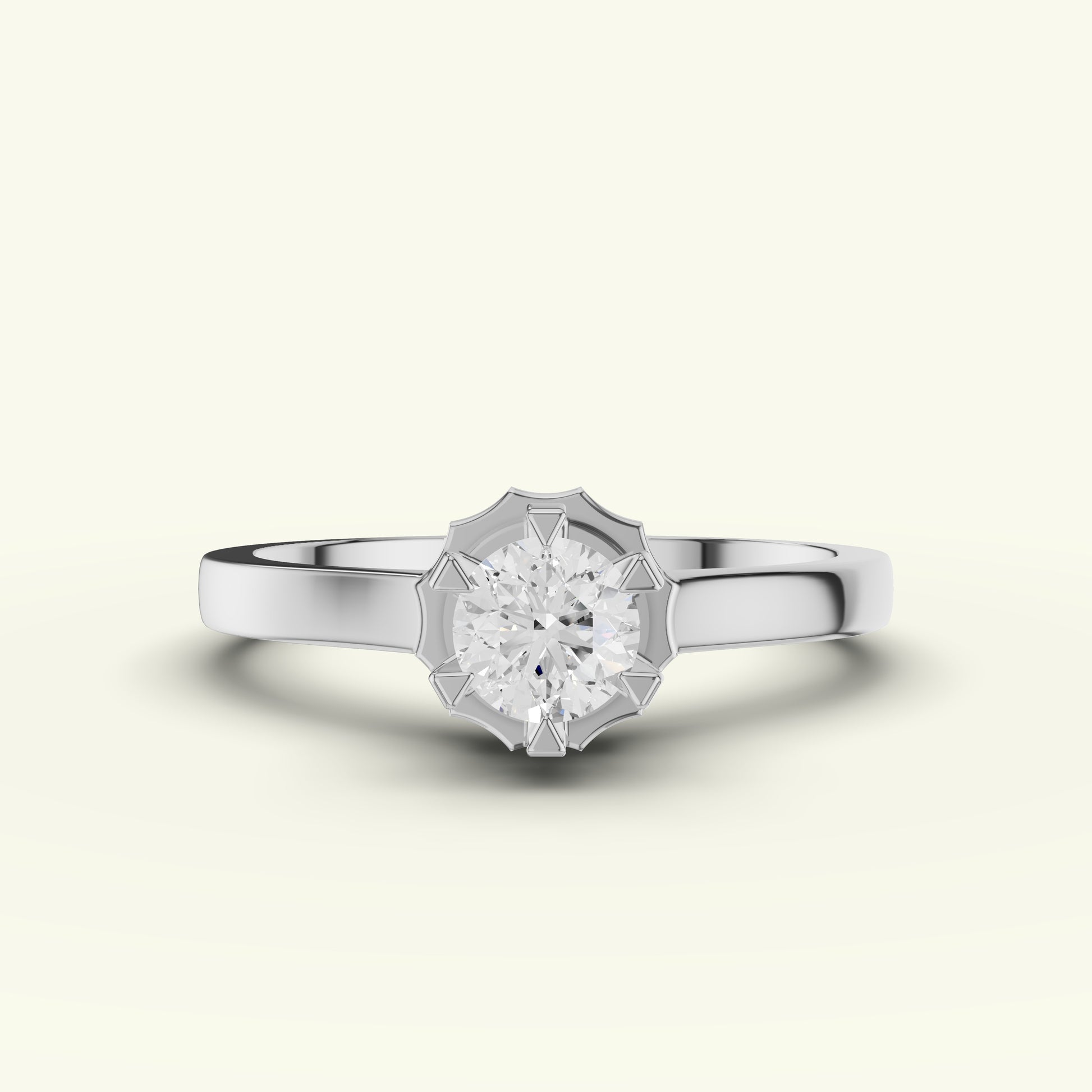 Cael Solitaire Diamond Ring