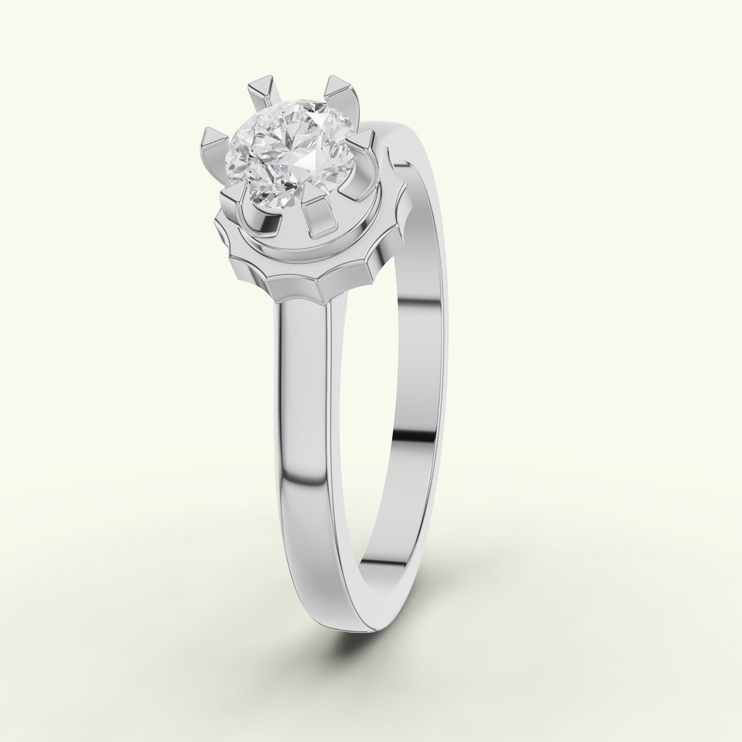 Cael Solitaire Diamond Ring