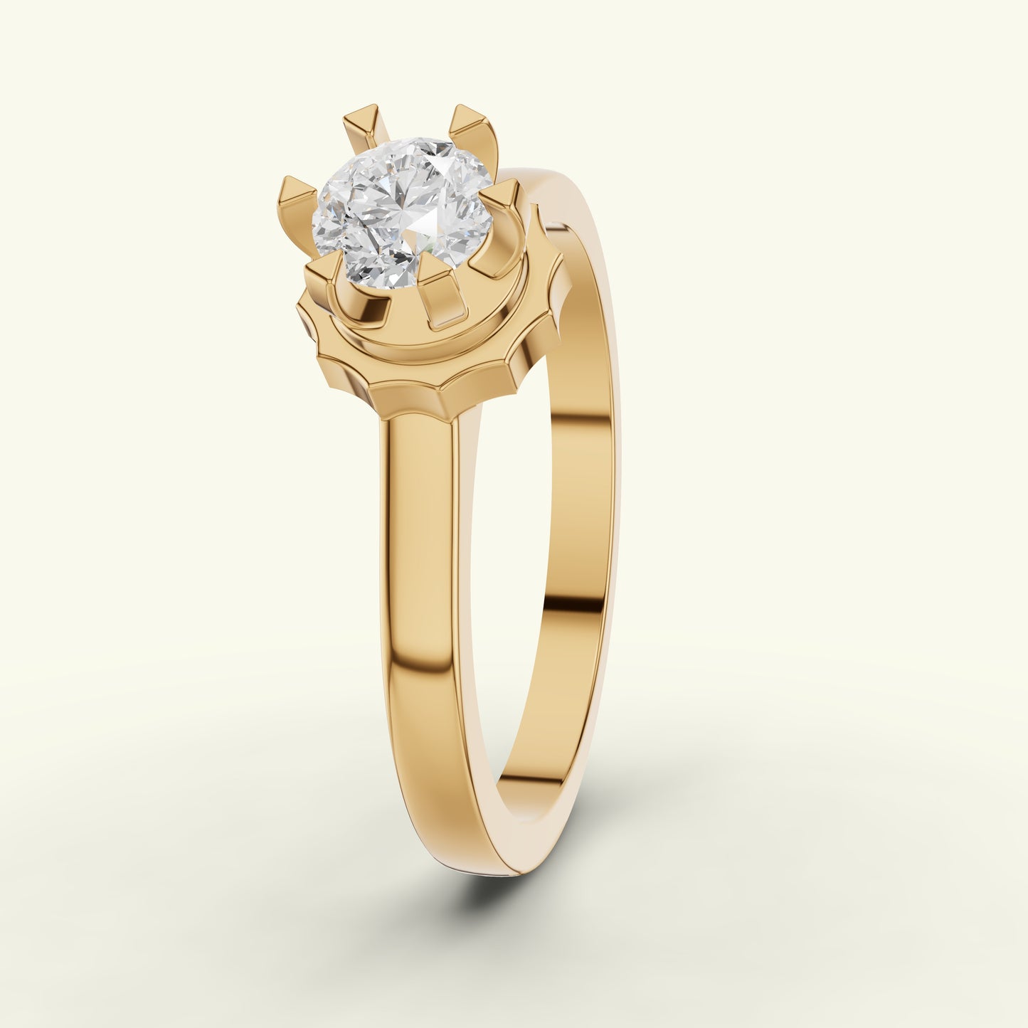 Cael Solitaire Diamond Ring