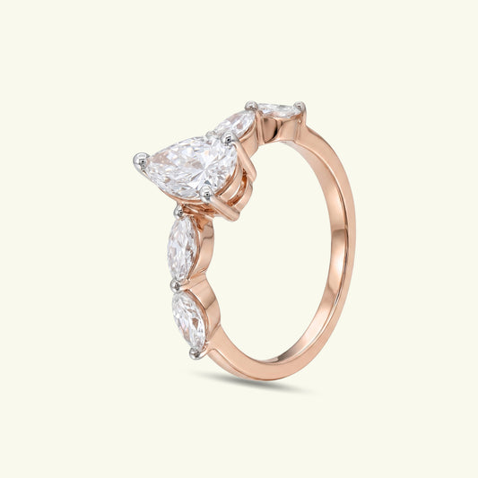 Veralya Five Stone Diamond Ring