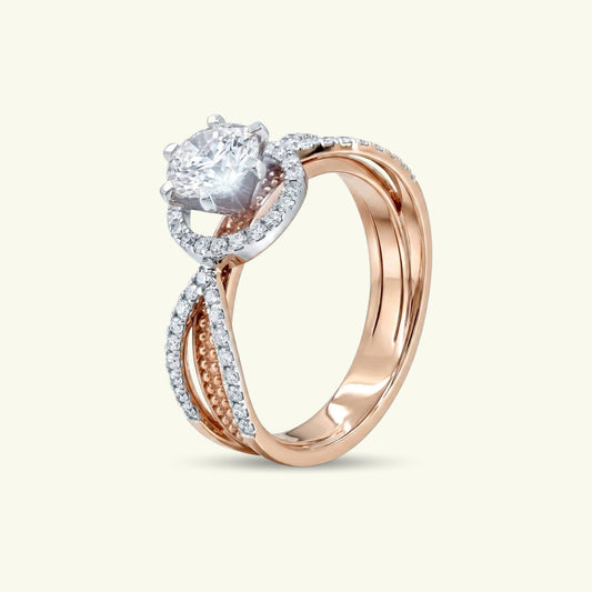 Myra Halo Diamond Ring