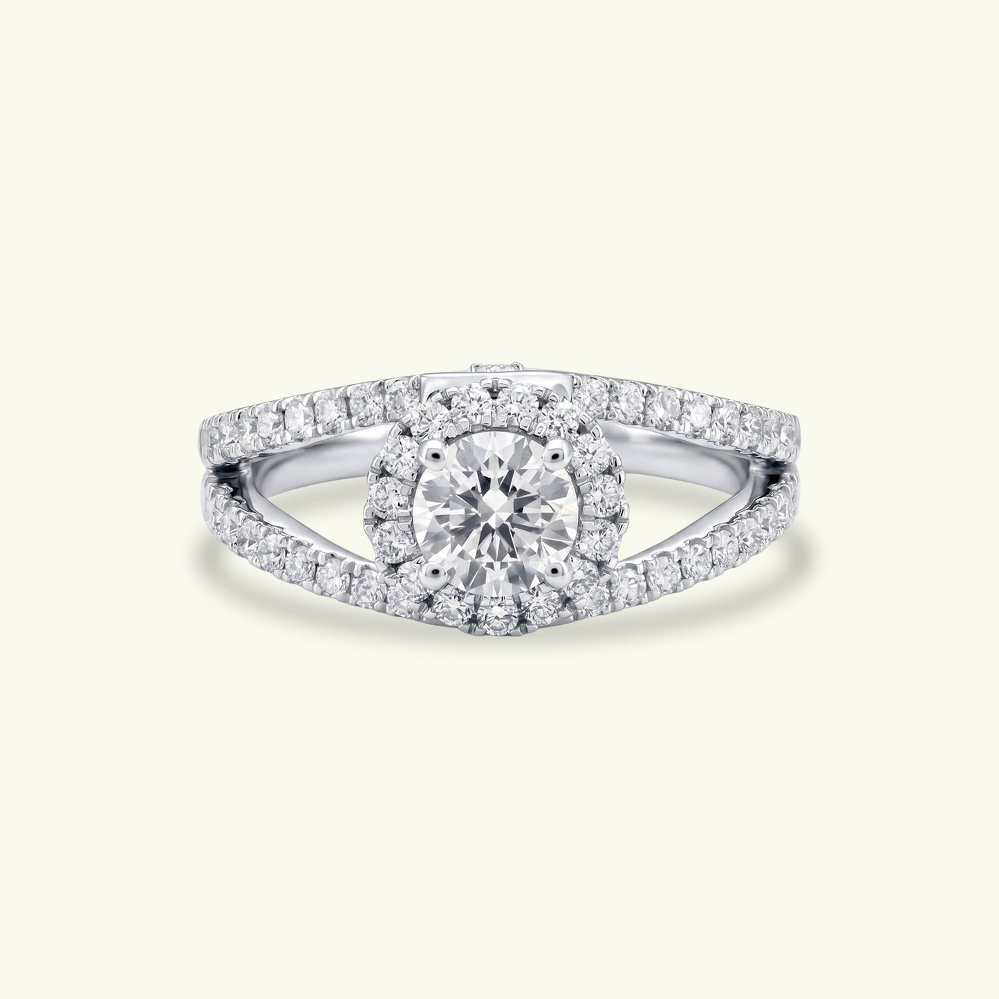 Eliane Halo Diamond Ring