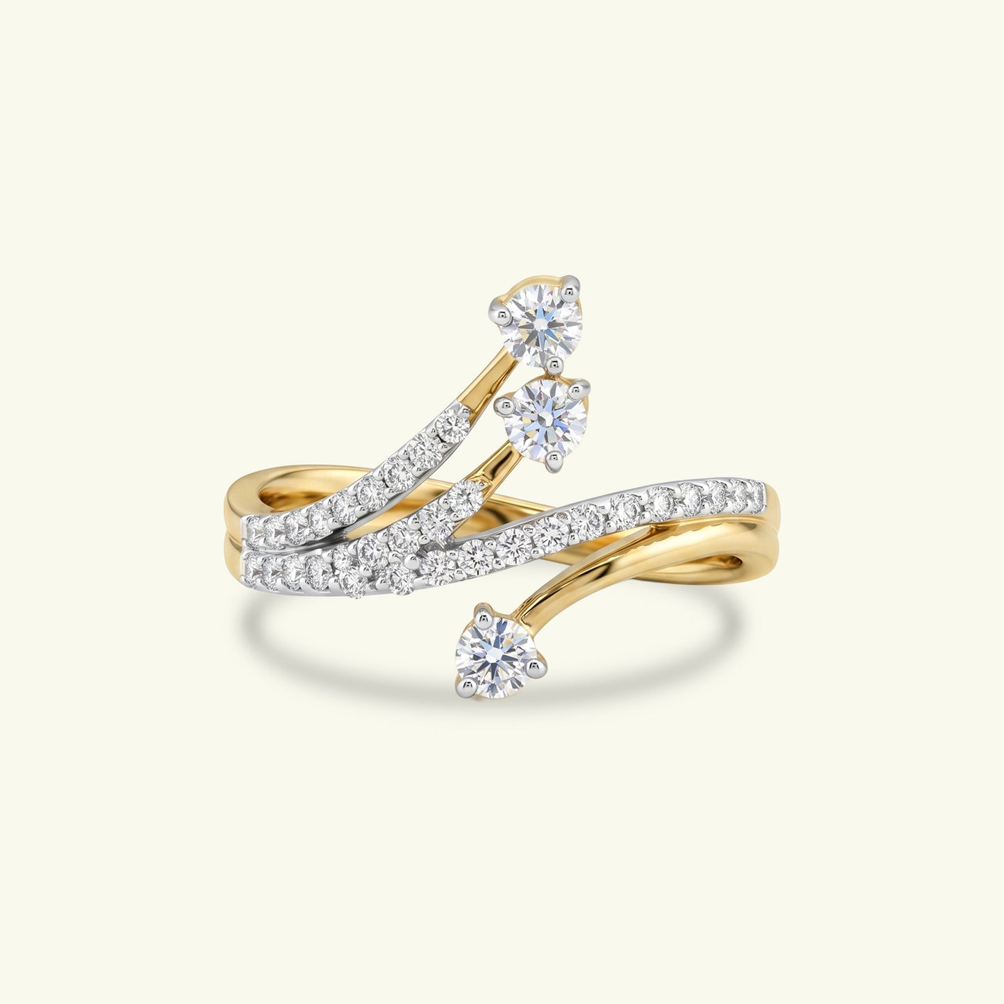 Aenara Scatter Diamond Ring