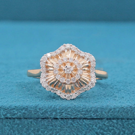 Elva Floral Diamond Ring