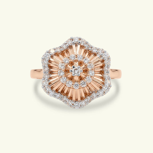 Elva Floral Diamond Ring