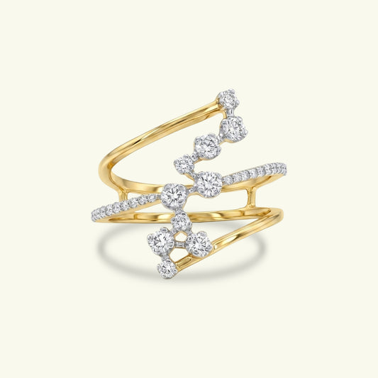 Solenne Scatter Diamond Ring