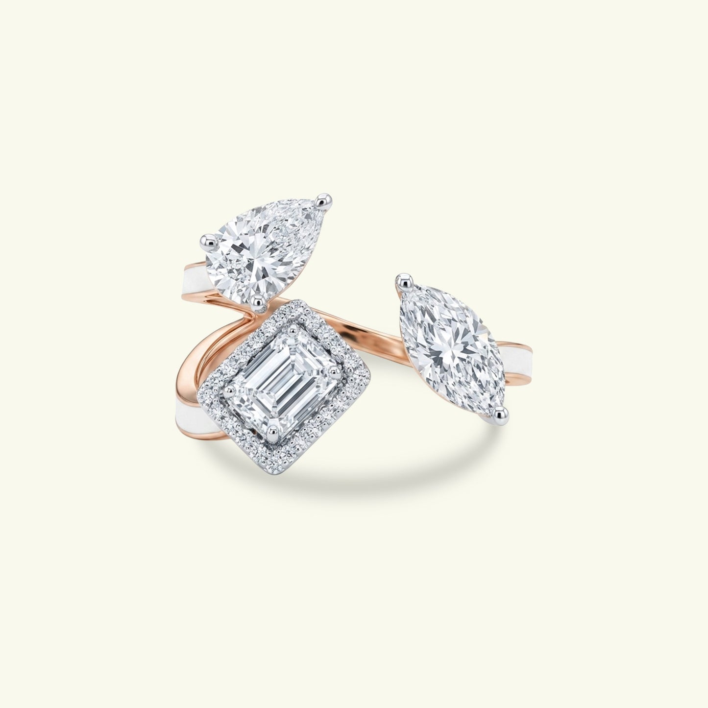 Cyrene Halo Diamond Ring