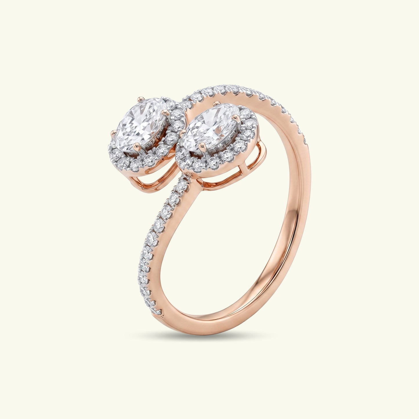 Zephyra Halo Diamond Ring