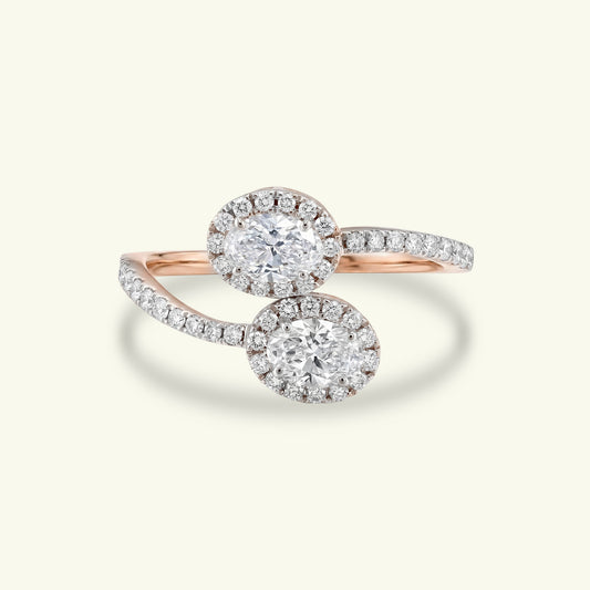 Zephyra Halo Diamond Ring