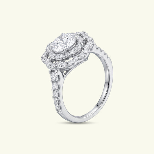 Nevara Halo Diamond Ring