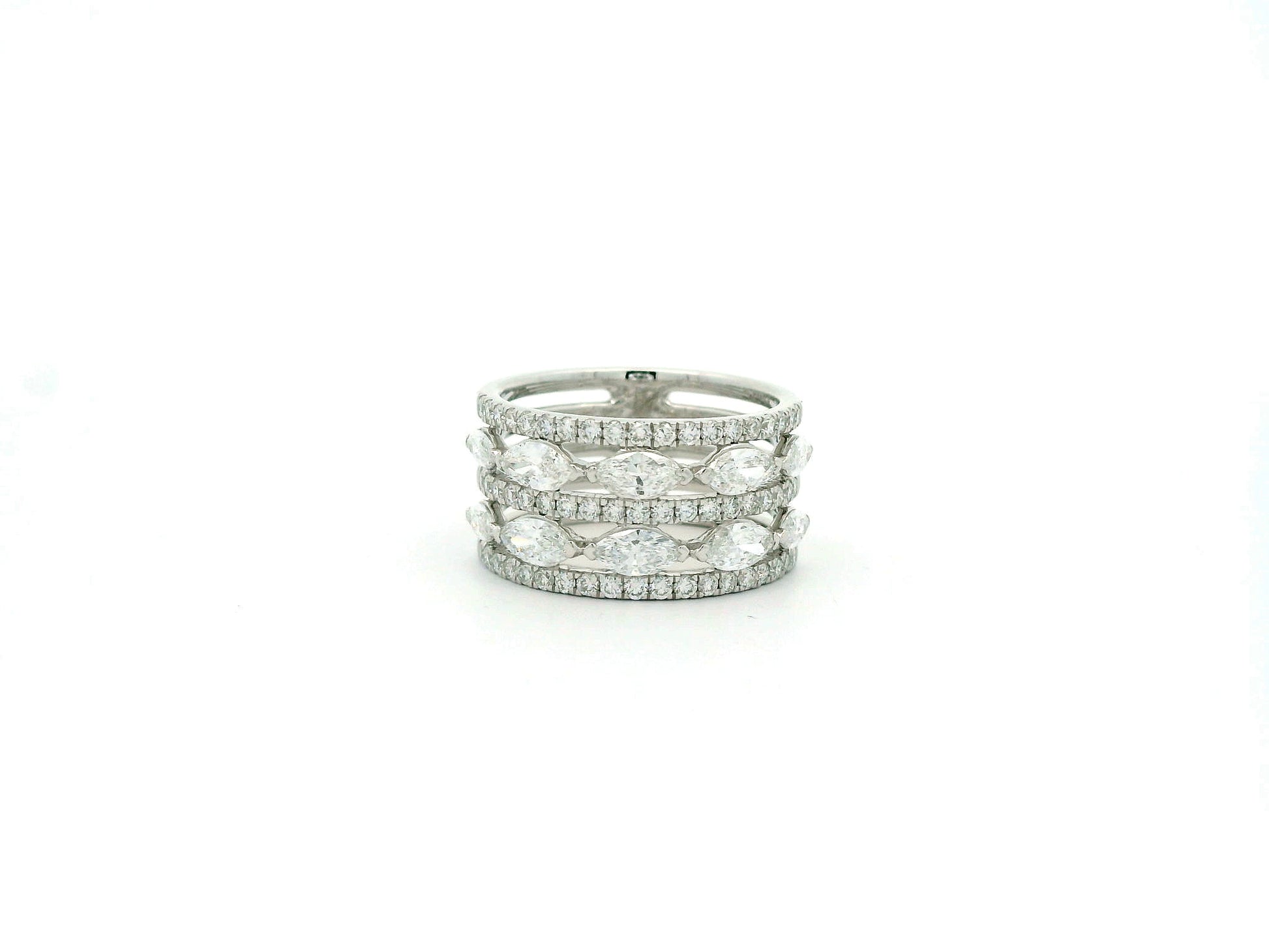 Veris Band Diamond Cocktail Ring