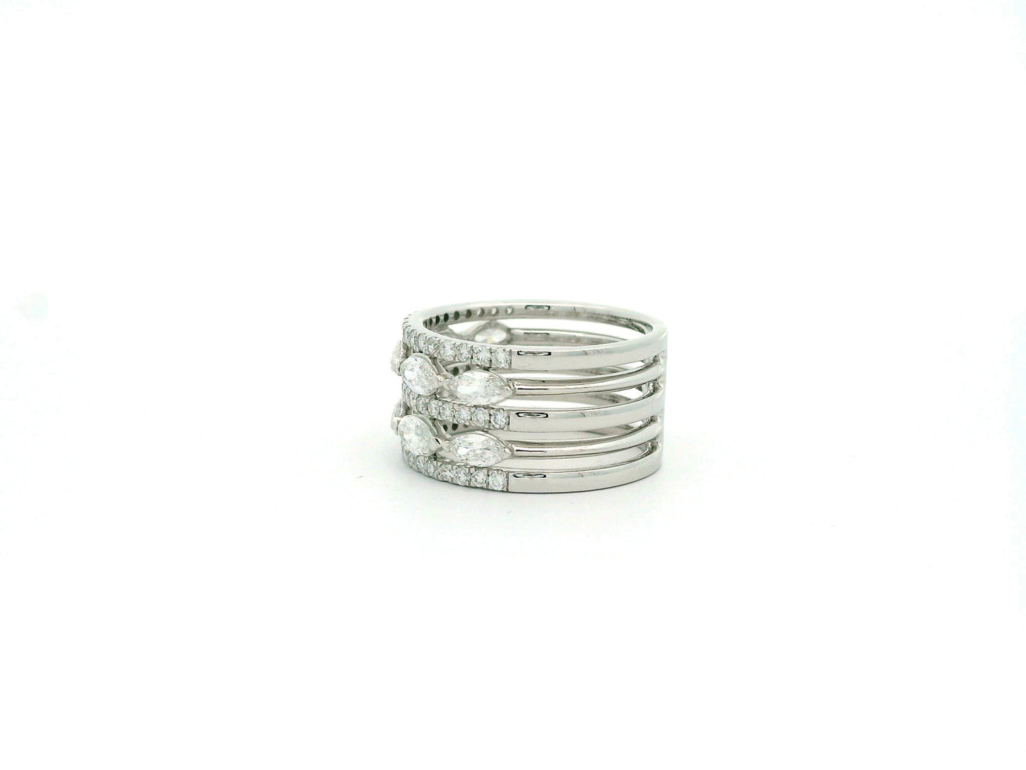 Veris Band Diamond Cocktail Ring