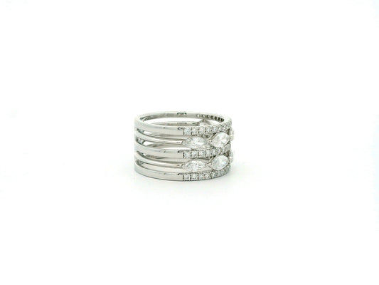 Veris Band Diamond Cocktail Ring