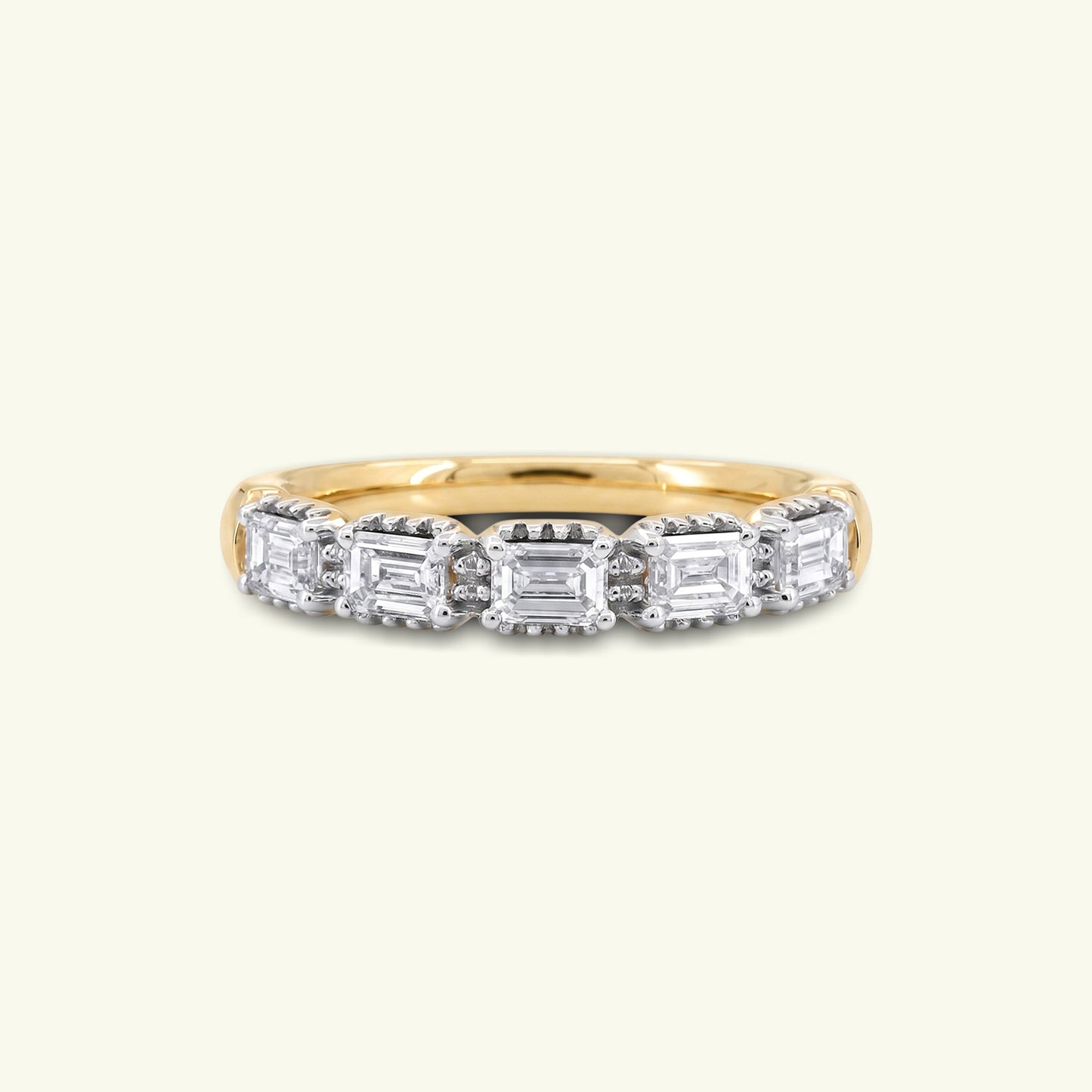 Ivenna Five Stone Diamond Eternity Ring