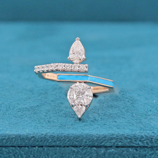 Orielle Enamel Diamond Ring