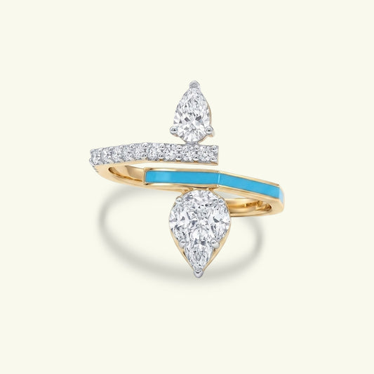 Orielle Enamel Diamond Ring