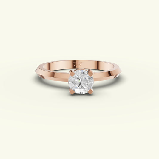 Elvara Solitaire Diamond Engagement Ring