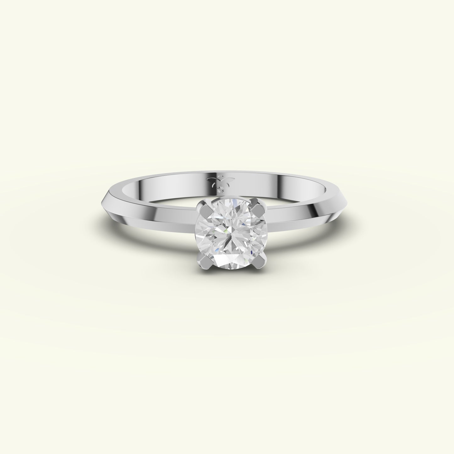 Elvara Solitaire Diamond Engagement Ring