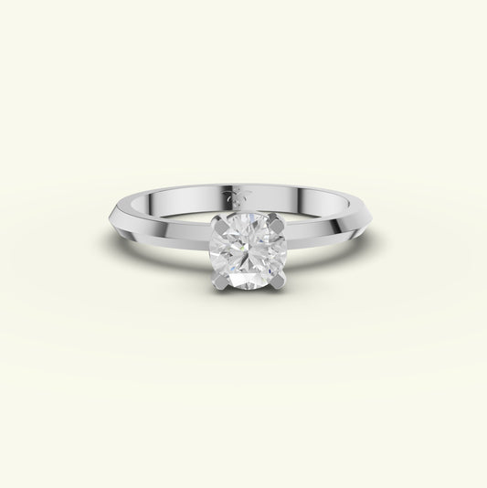 Elvara Solitaire Diamond Engagement Ring