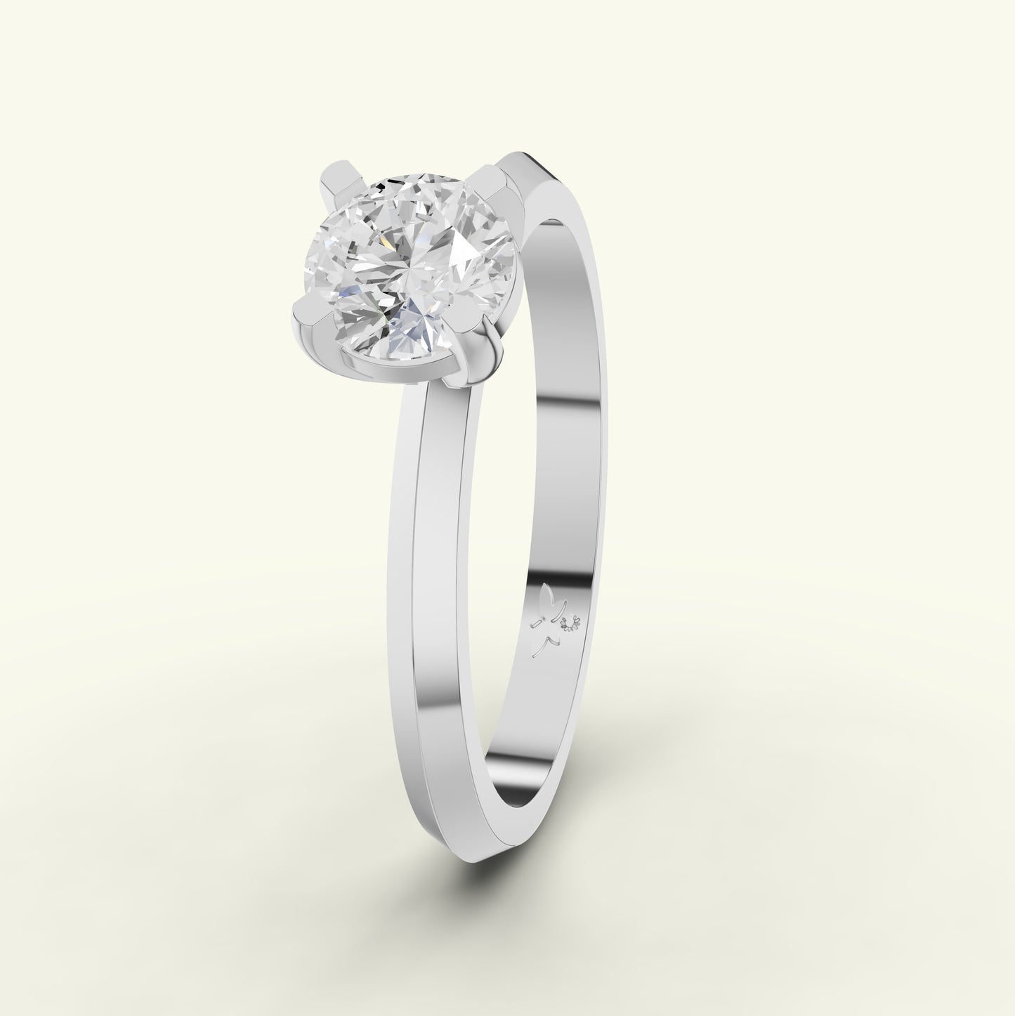 Elvara Solitaire Diamond Engagement Ring