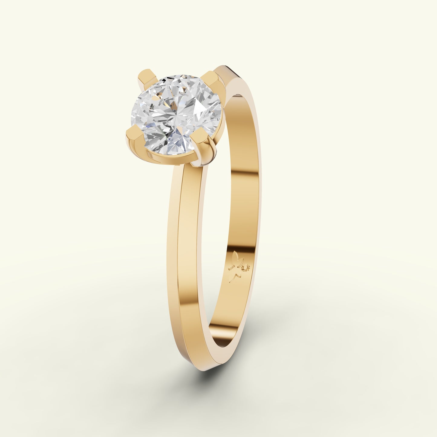 Elvara Solitaire Diamond Engagement Ring