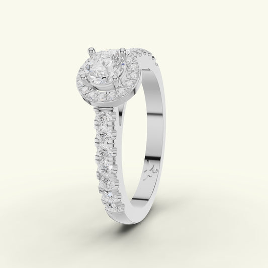 Mina Solitaire Diamond Ring