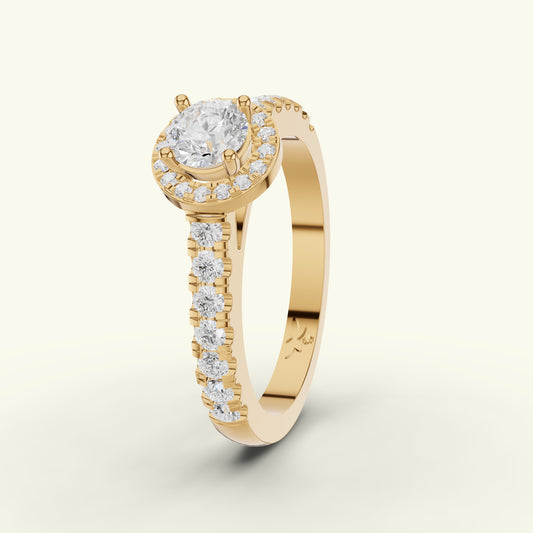 Mina Solitaire Diamond Ring