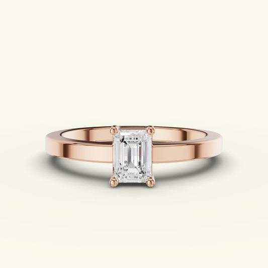 Eylin Solitaire Band Diamond Engagement Ring