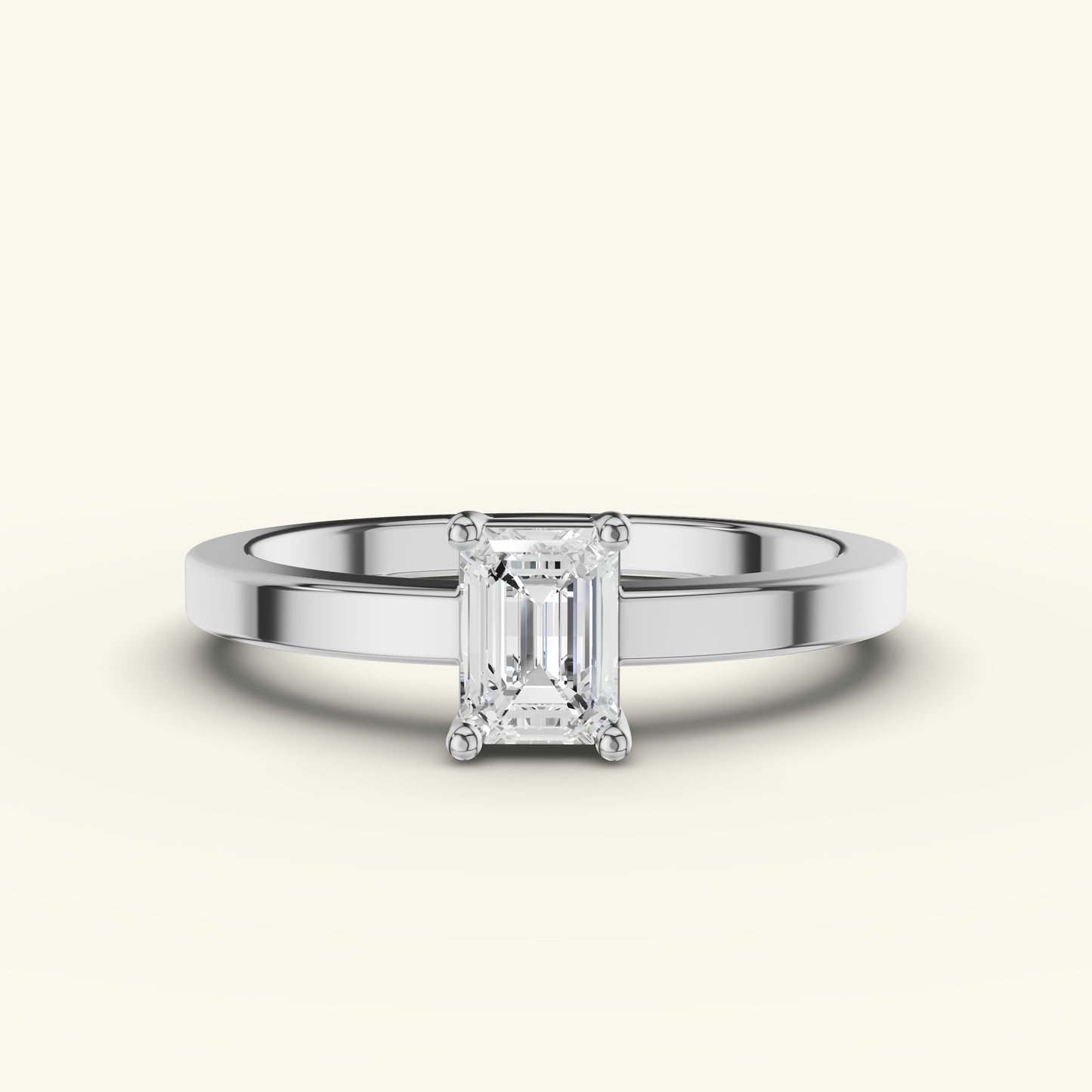 Eylin Solitaire Band Diamond Engagement Ring