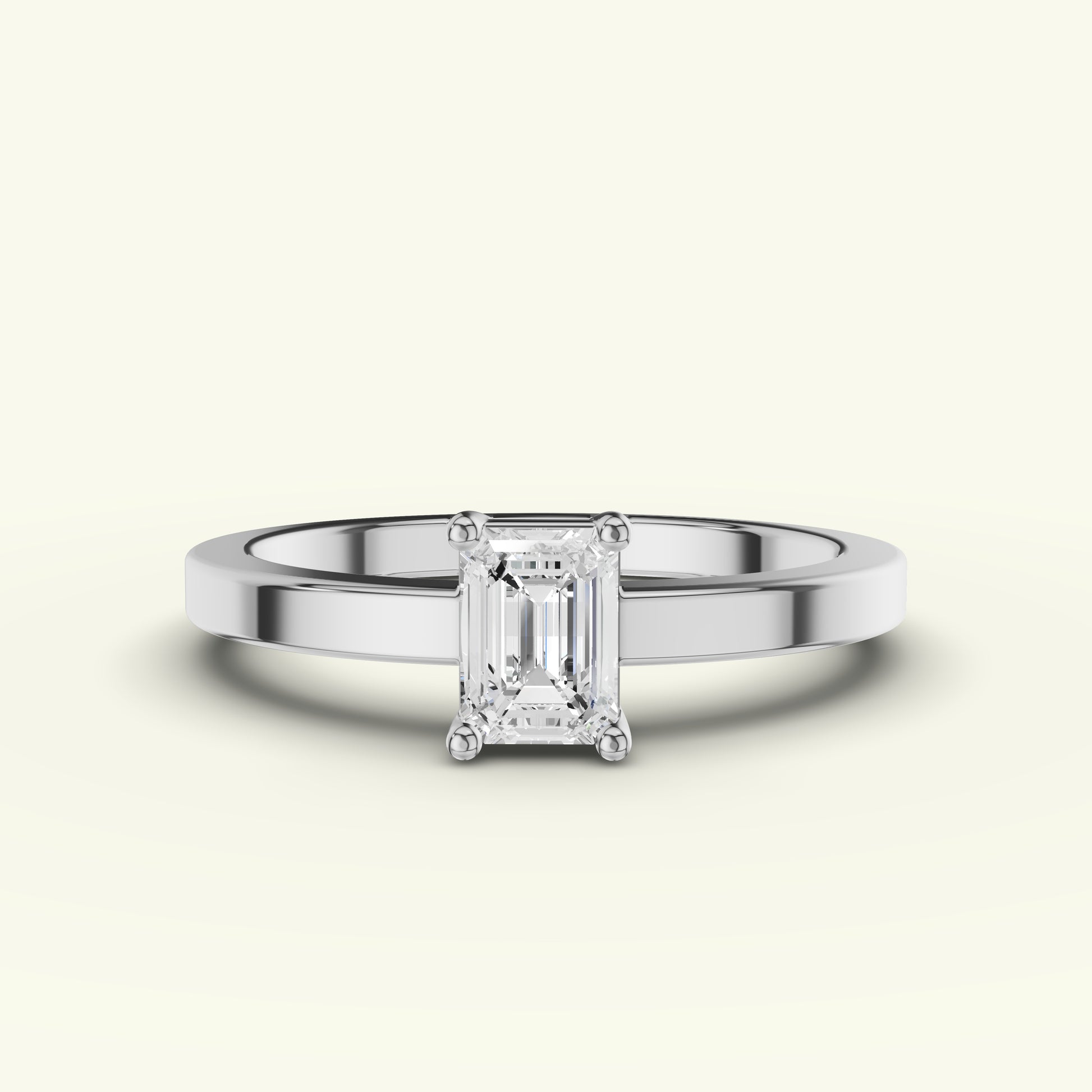 Eylin Solitaire Band Diamond Engagement Ring