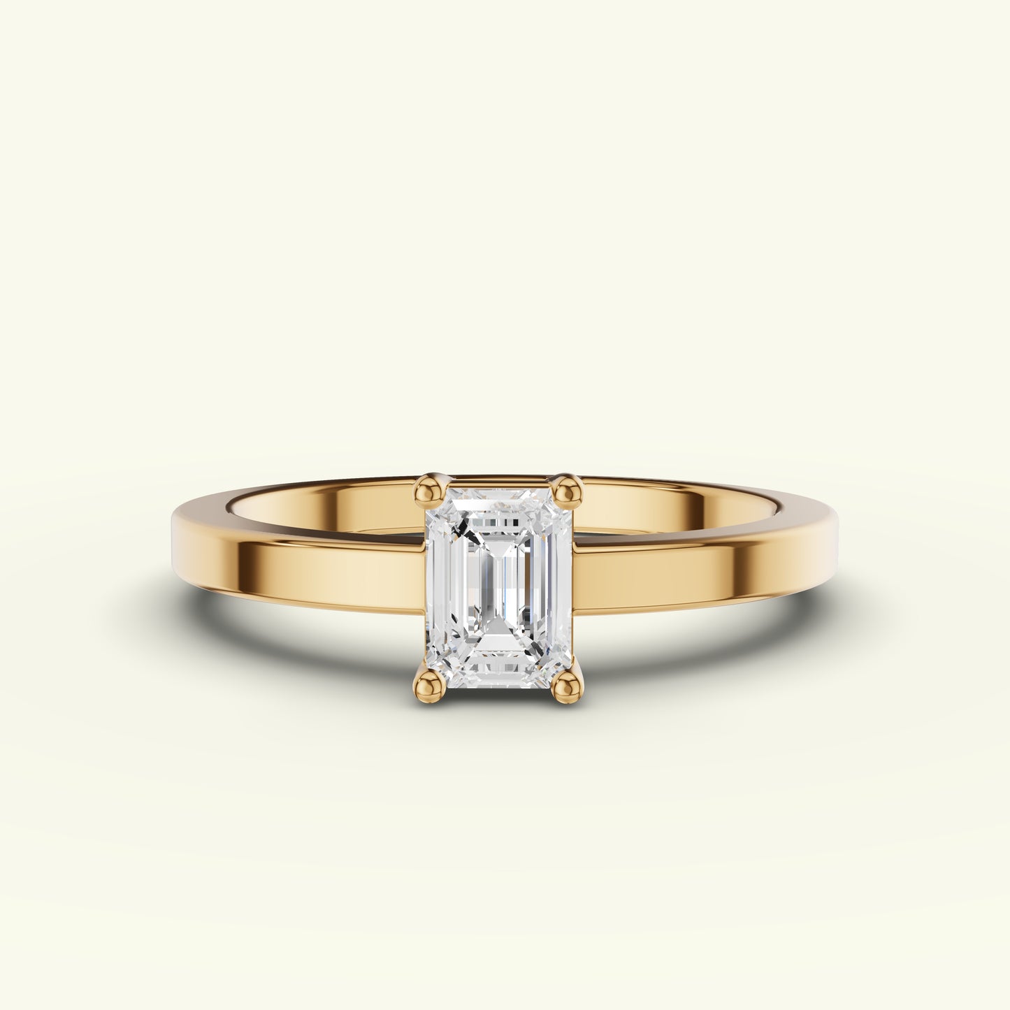 Eylin Solitaire Band Diamond Engagement Ring
