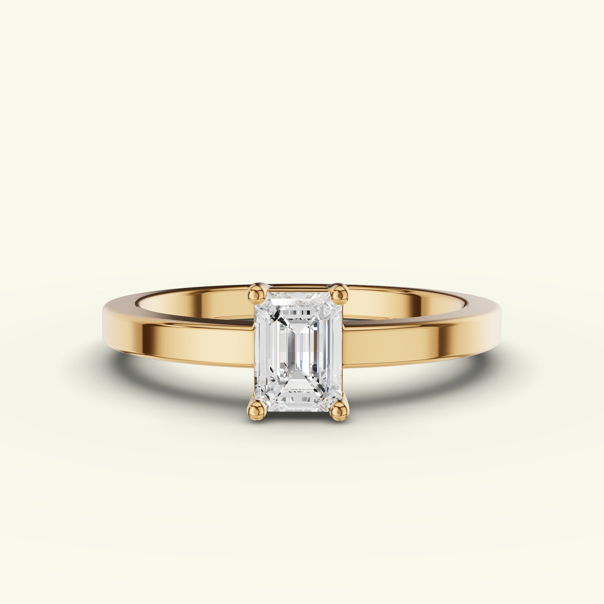 Eylin Solitaire Band Diamond Engagement Ring