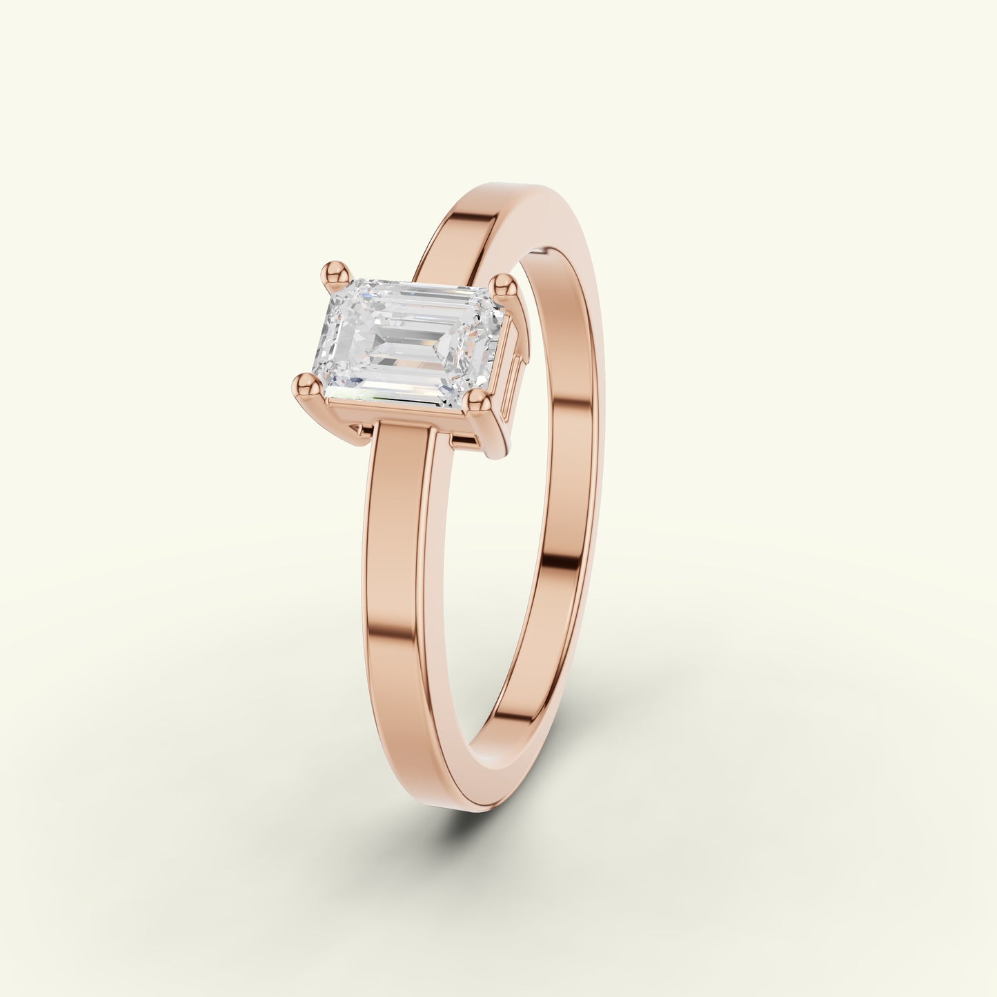 Eylin Solitaire Band Diamond Engagement Ring