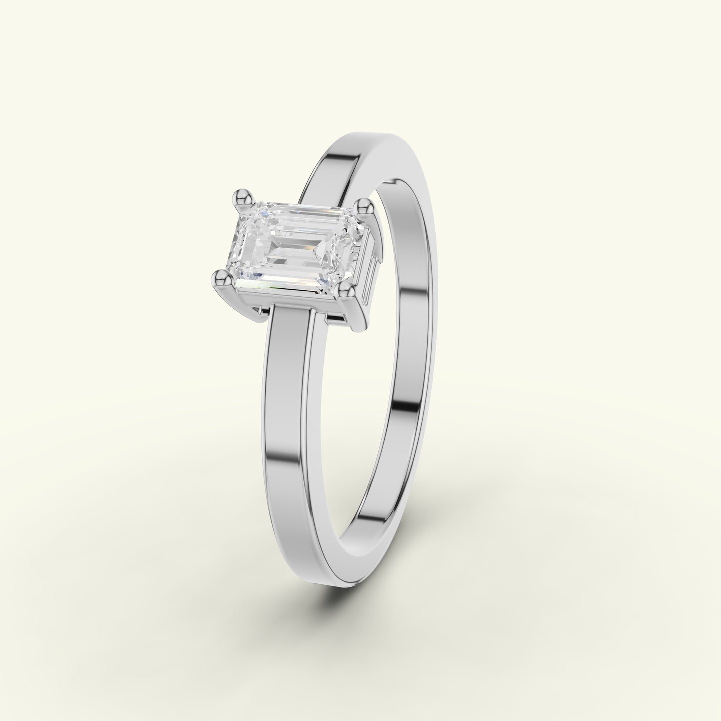 Eylin Solitaire Band Diamond Engagement Ring