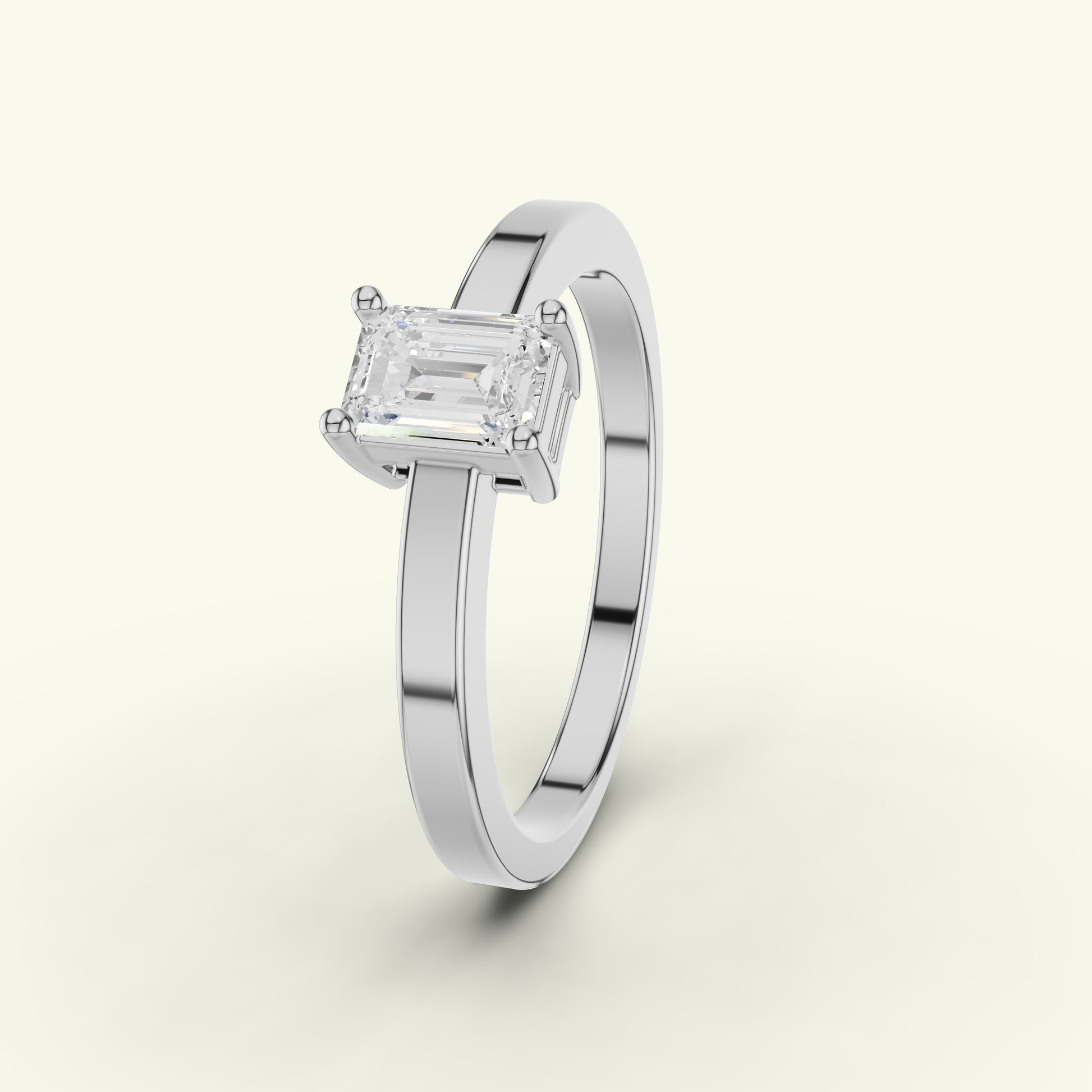 Eylin Solitaire Band Diamond Engagement Ring