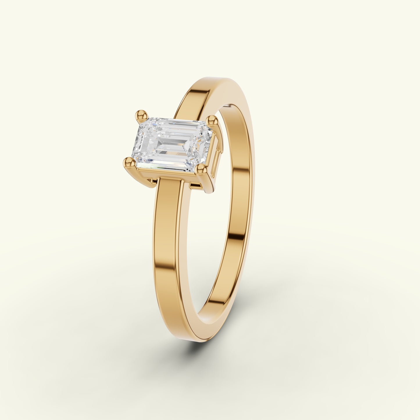 Eylin Solitaire Band Diamond Engagement Ring