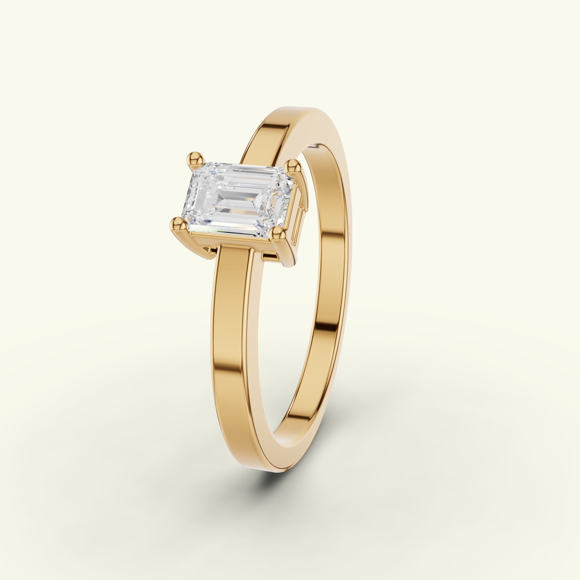 Eylin Solitaire Band Diamond Engagement Ring