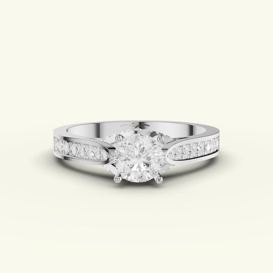 Nirali Solitaire Diamond Engagement Ring