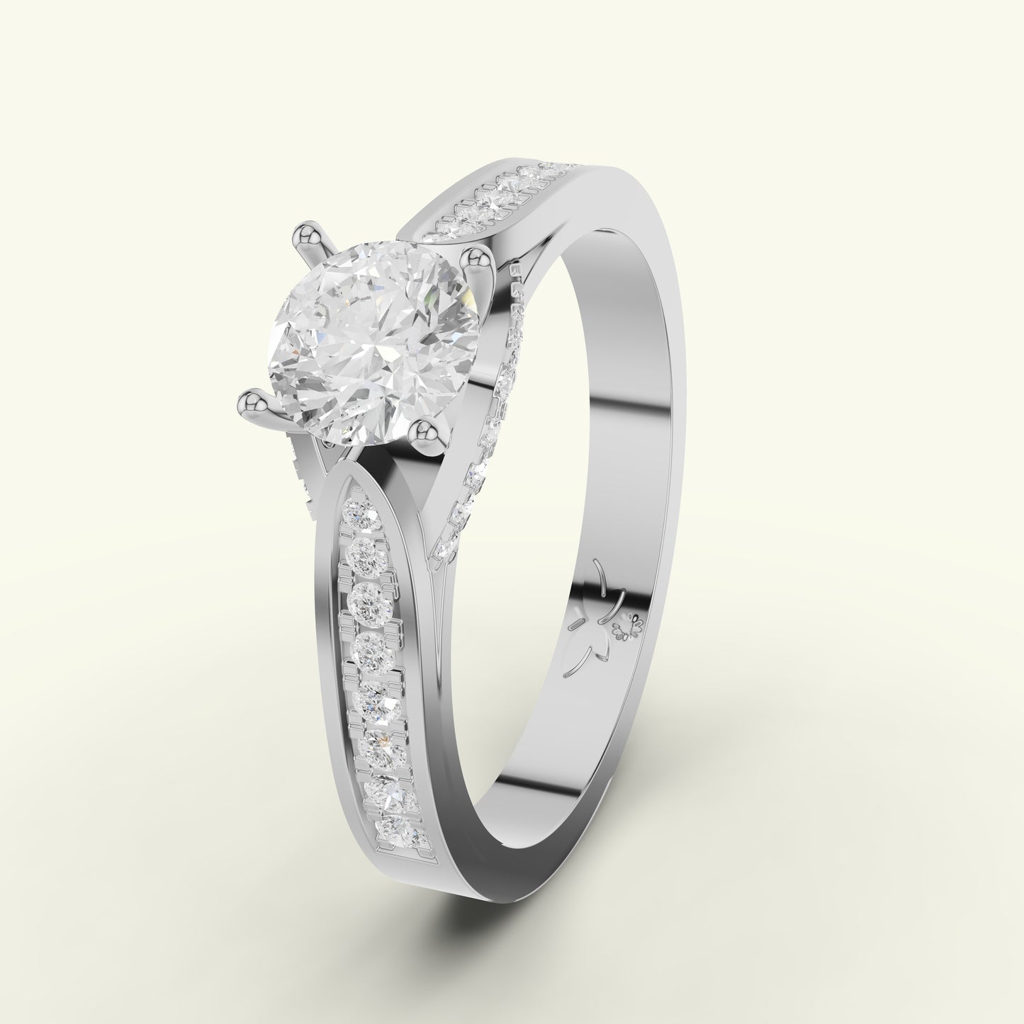 Nirali Solitaire Diamond Engagement Ring