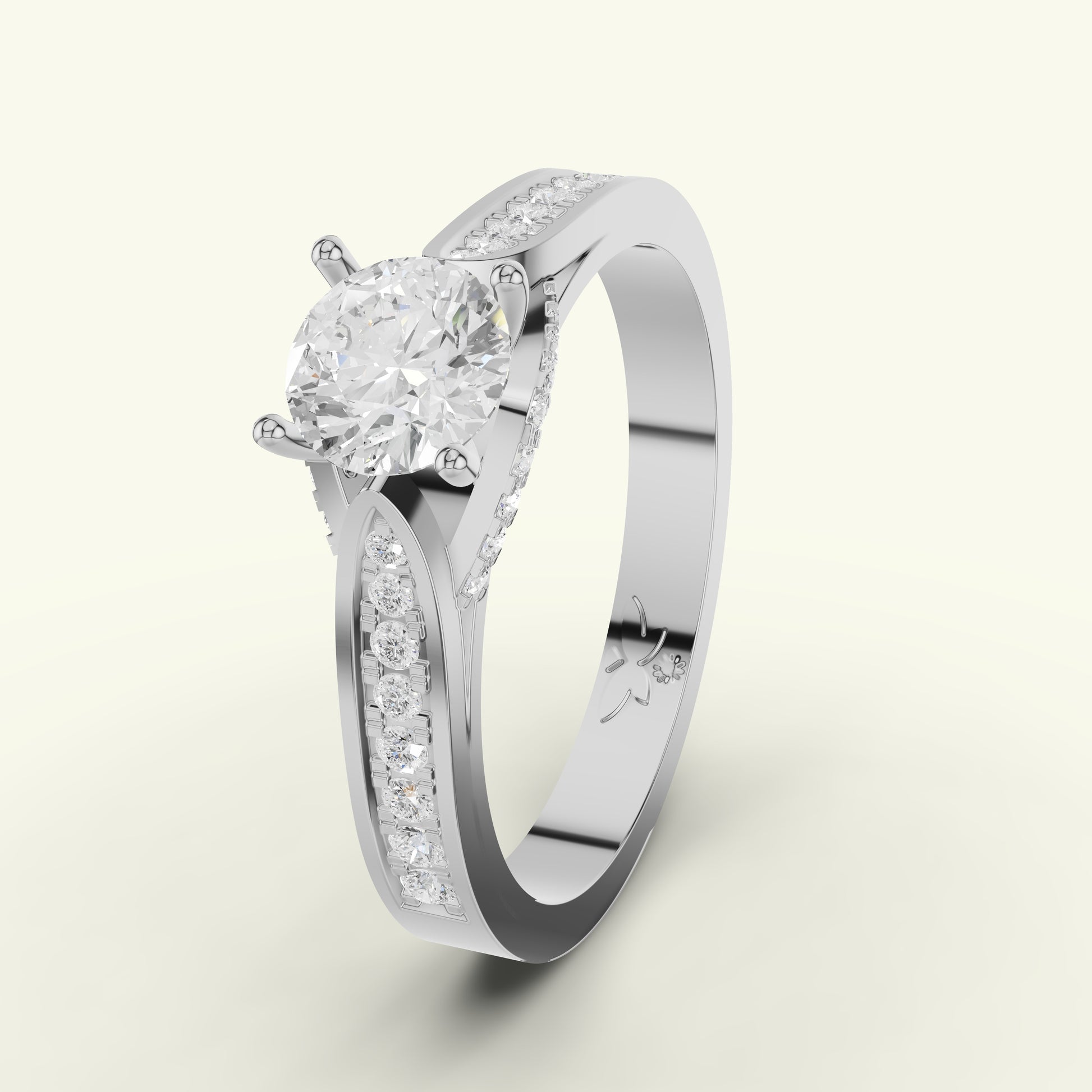 Nirali Solitaire Diamond Engagement Ring