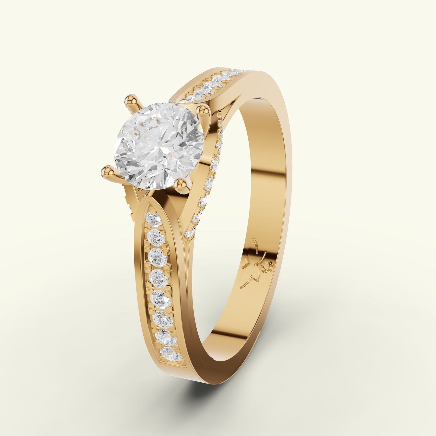 Nirali Solitaire Diamond Engagement Ring