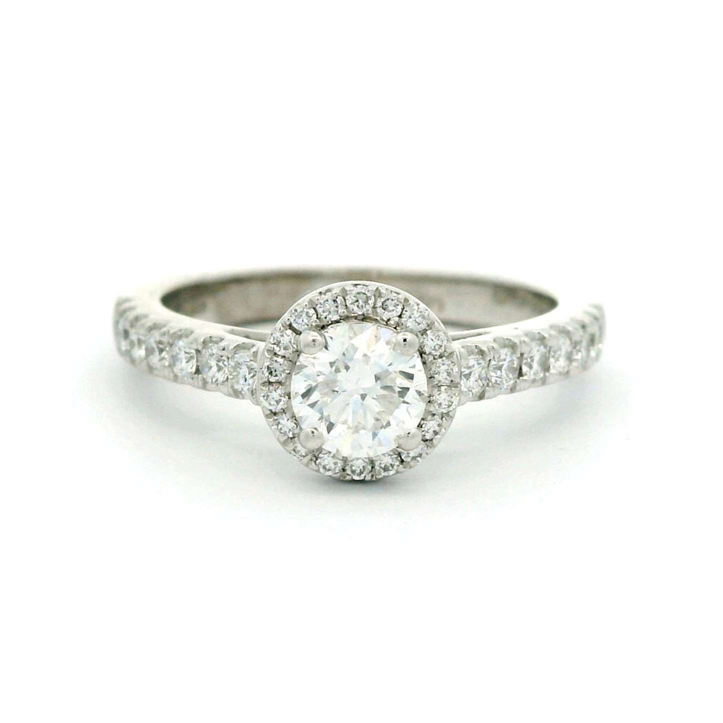 Orielle Halo Solitaire Diamond Engagement Ring
