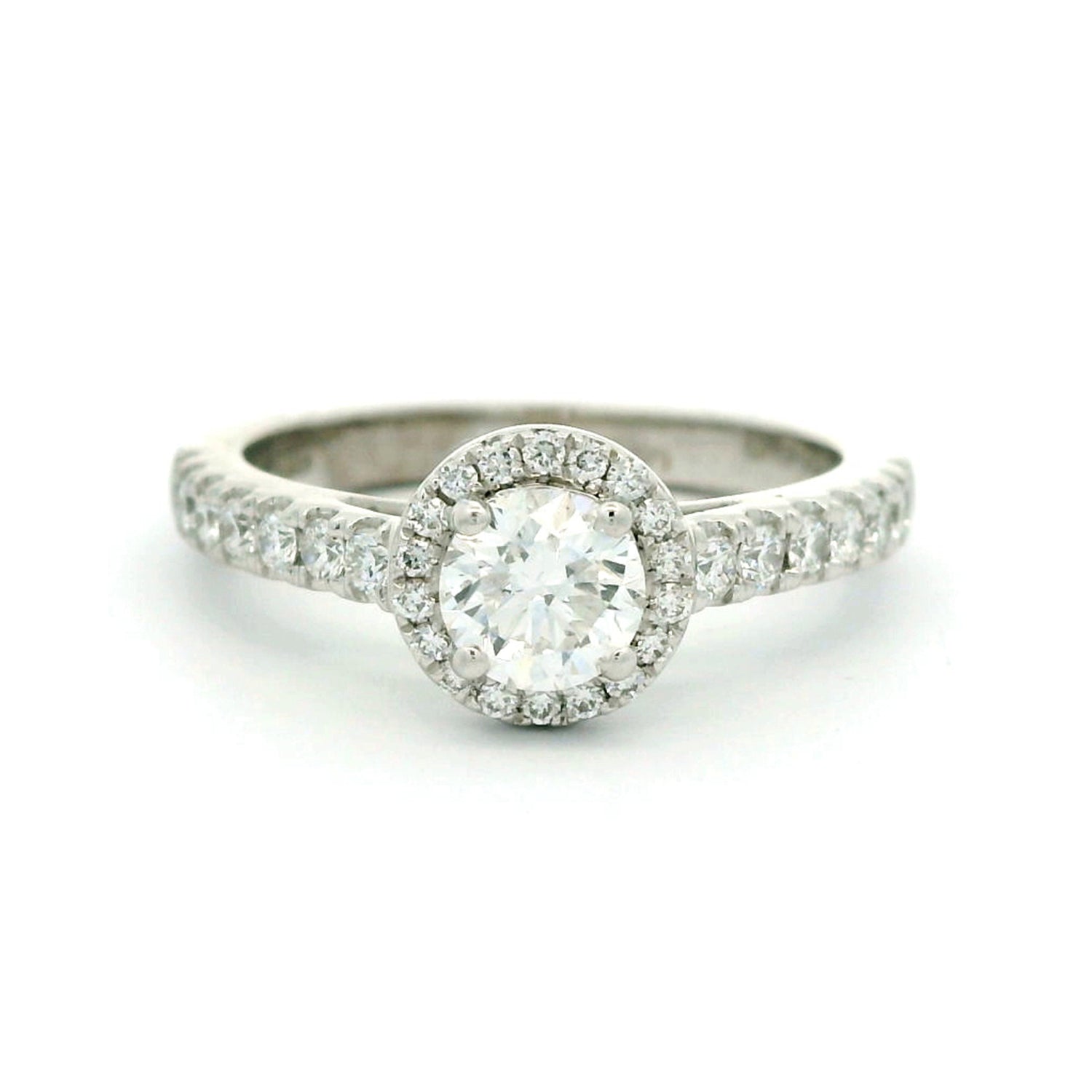 Orielle Halo Solitaire Diamond Engagement Ring