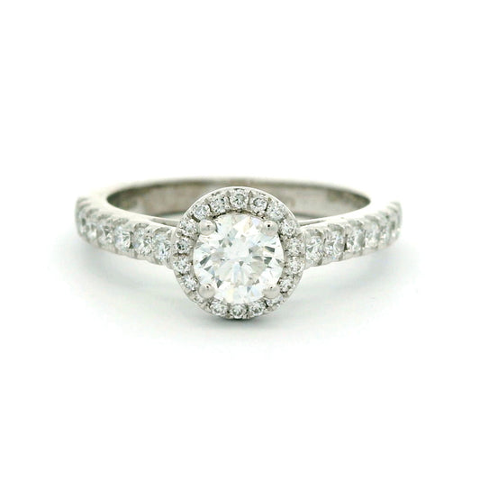 Orielle Halo Solitaire Diamond Engagement Ring