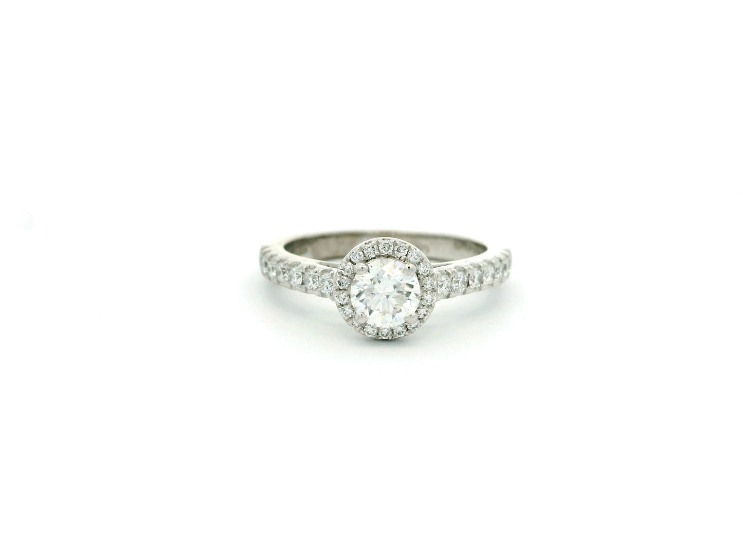 Orielle Halo Solitaire Diamond Engagement Ring