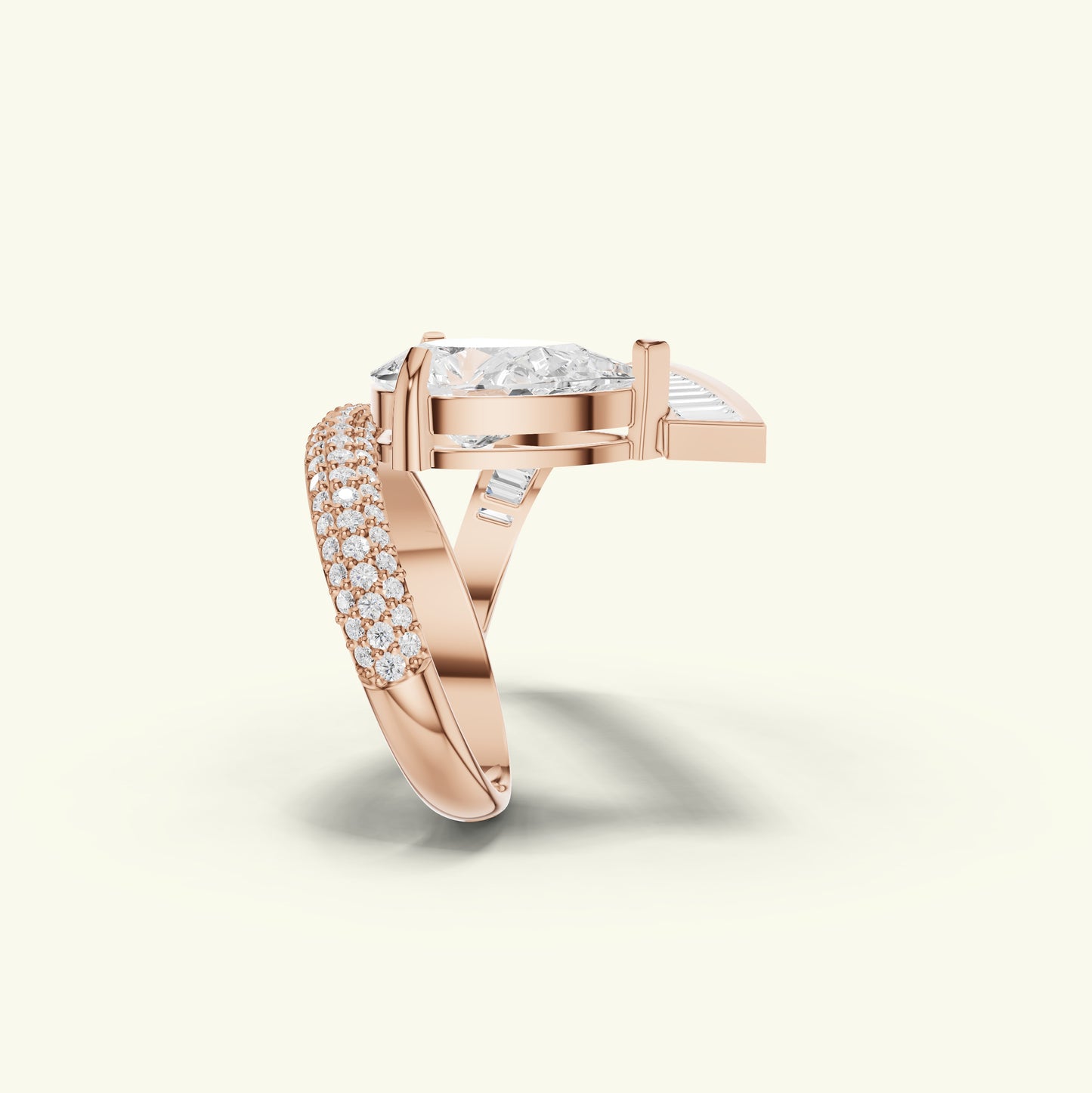 Sylvette Two Finger Diamond Ring