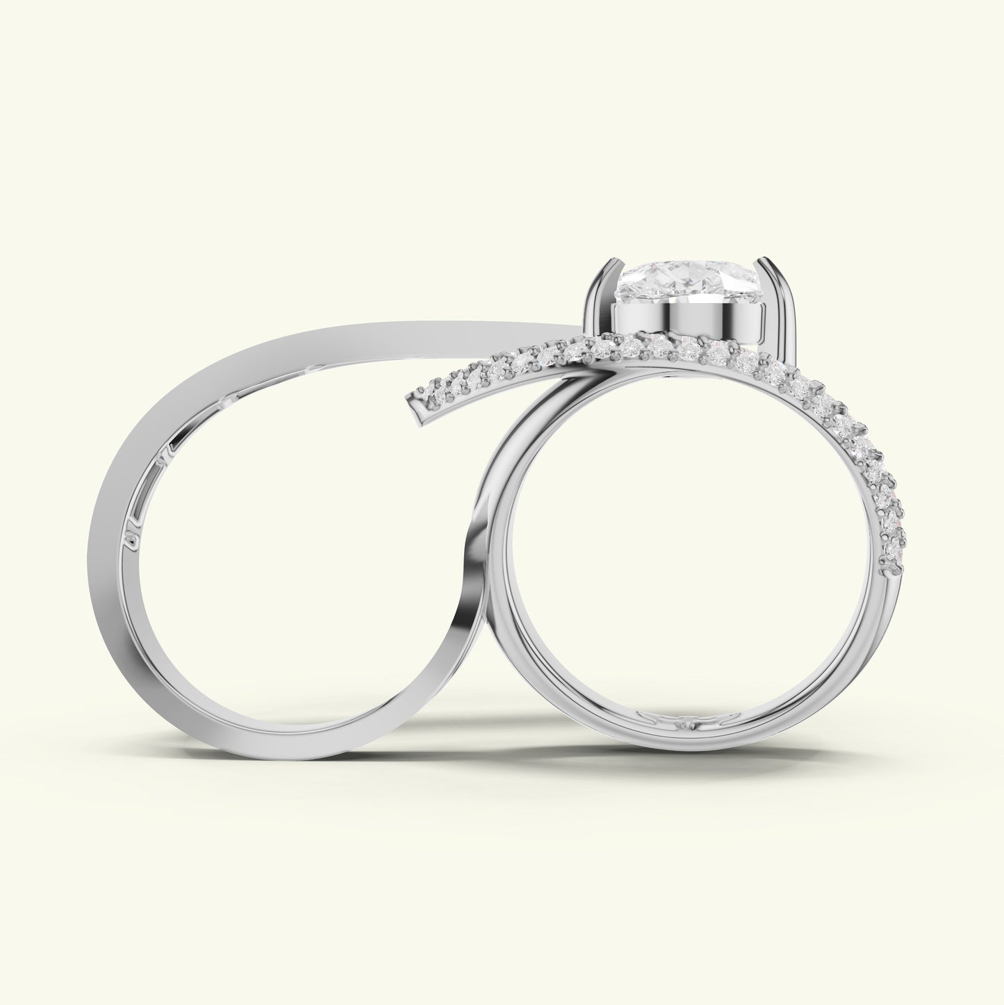 Sylvette Two Finger Diamond Ring
